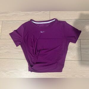 Nike dri-fit women’s crop top purple size small
